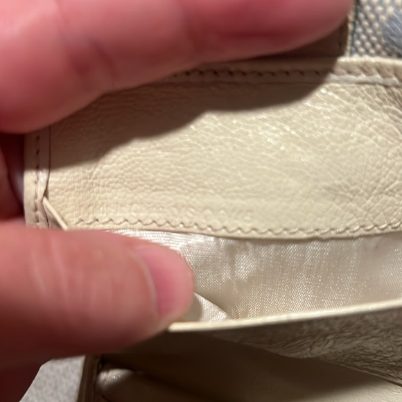 Celine Authentic blue and white compact wallet - Picture 10 of 17